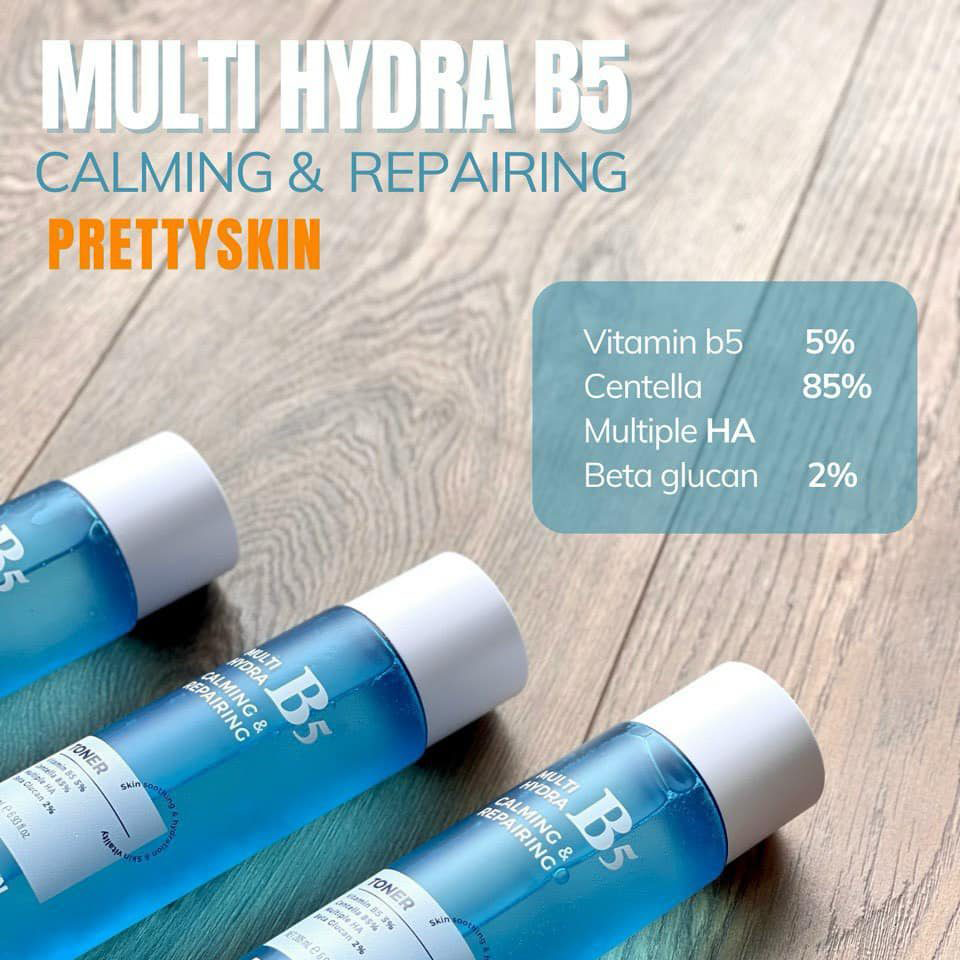 Nước Hoa Hồng Phục Hồi Dưỡng Trắng PrettySkin Multi Hydra B5 Calming &  Repairing Toner 205mlNước Hoa Hồng Phục Hồi Dưỡng Trắng Pretty Skin Multi  Hydra B5 Calming – annguy.beauty