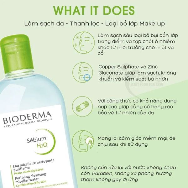 Nước Tẩy Trang BIODERMA Màu Xanh Cho Da Dầu Nhờn Mụn - 500ml – MYPHAM.VIP