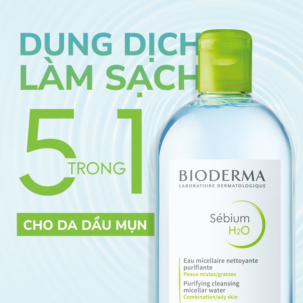 Tẩy Trang Bioderma 500ml Xanh (Mẫu Mới)Tẩy Trang Bioderma 500ml Xanh (Mẫu  Mới) – Thế Giới Mỹ Phẩm Bình Dương