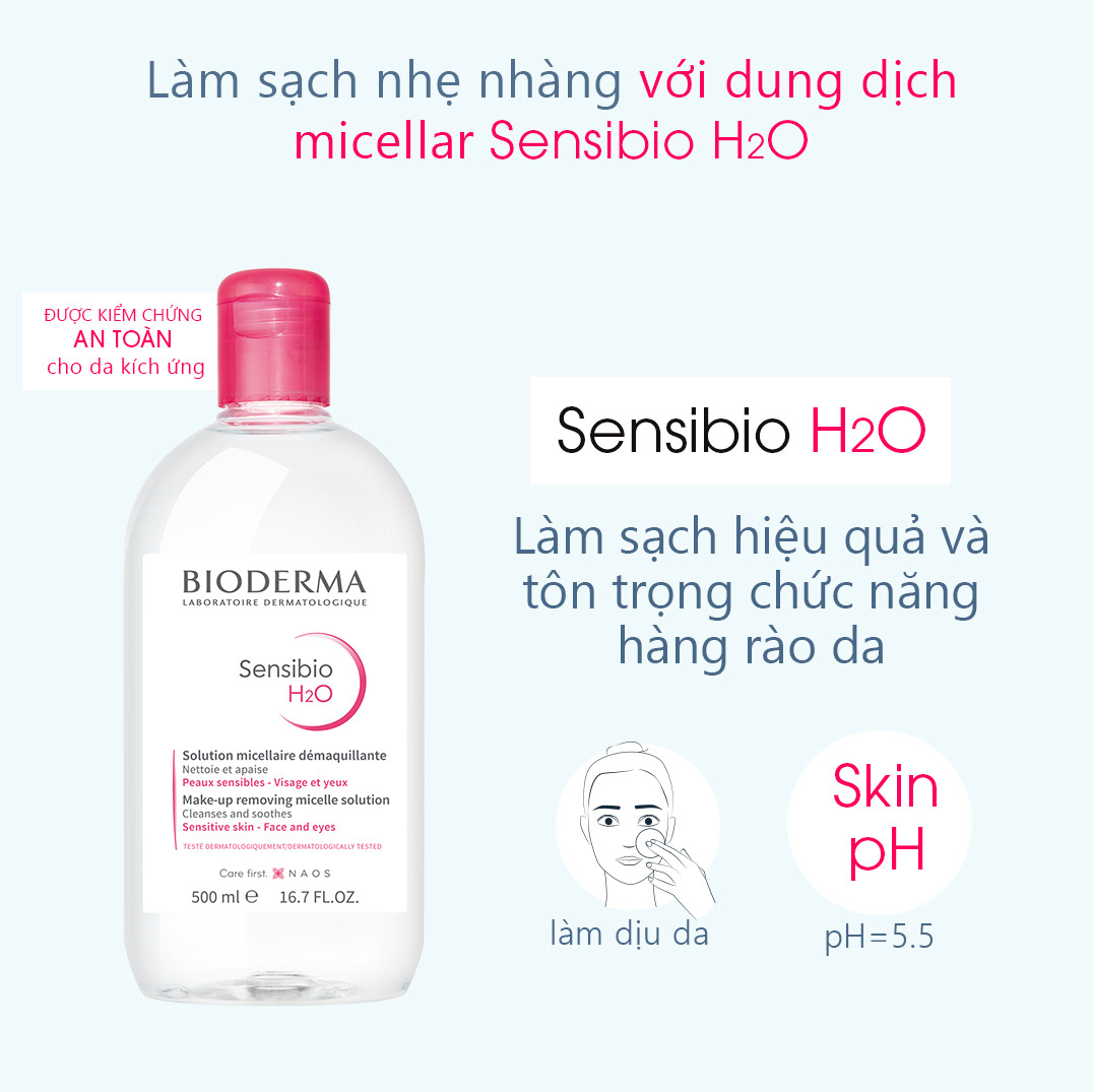 Sản Phẩm Nước Tẩy Trang Bioderma Dành Cho Da Nhạy Cảm