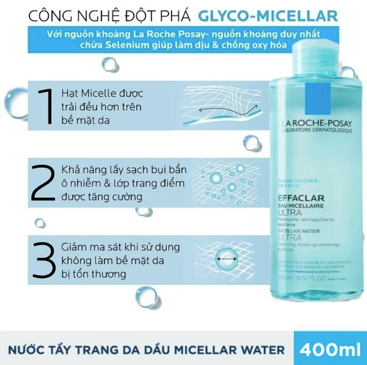 Nước Tẩy Trang La Roche-Posay Cho Da Dầu, Nhạy Cảm – H.A Store – Skin  Beauty Cosmetics