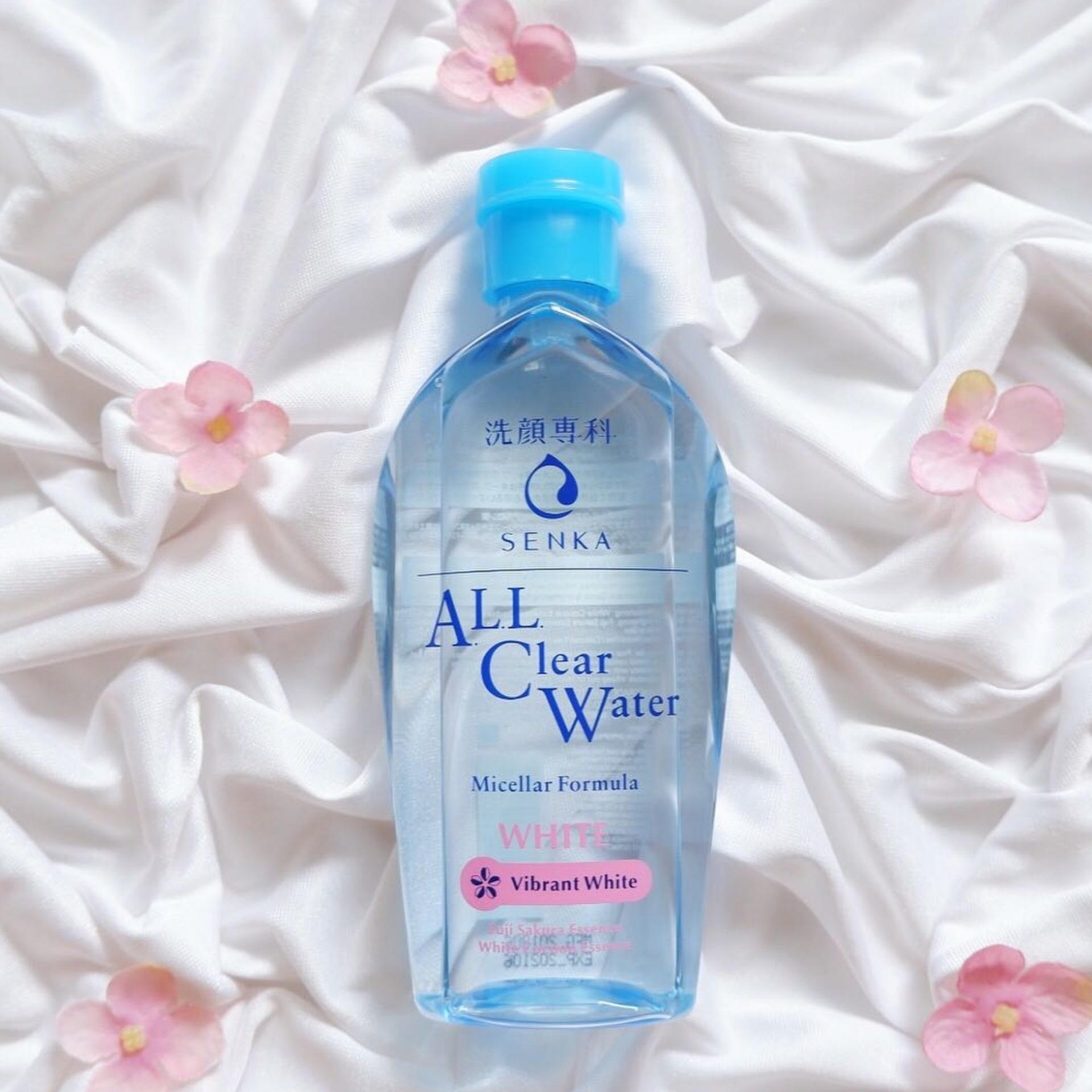 Nước Tẩy Trang Senka Cấp Ẩm, Dưỡng Sáng Da 230ml All Clear Water Micellar  Formula White