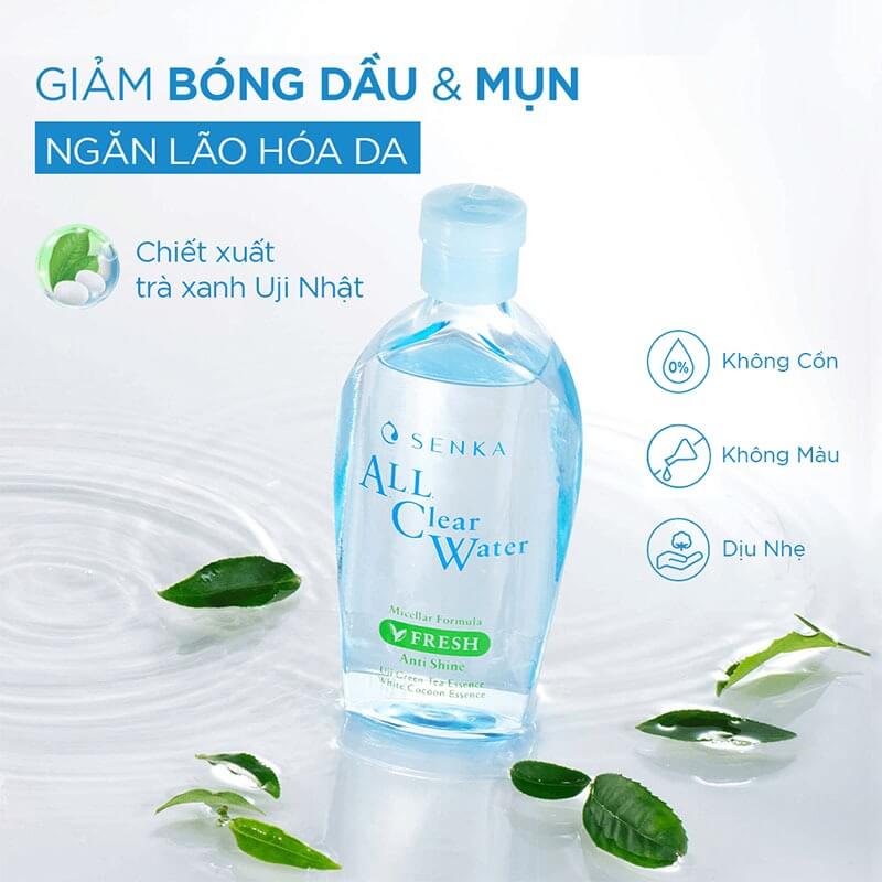 Nước Tẩy Trang Senka All Clear Water Micellar Fresh