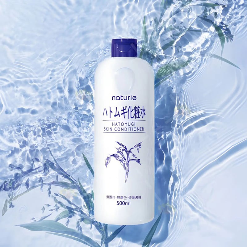 Nước Hoa Hồng Chiết Xuất Ý Dĩ Naturie Hatomugi Skin Conditioner 500ml – THẾ GIỚI SKINFOOD