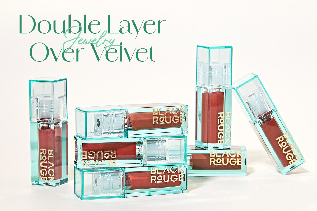 Son Black Rouge Double Layer Over Velvet Season 3 Gallery 4.1g .#DL15 Amber Carat với thiết kế bao bì lấp lánh như bộ trang sức quý giá Black Rouge Double Layer Over Velvet Gallery DL15 - 1