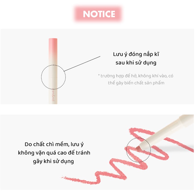 Chì Kẻ Viền Môi Nhung Lì, Lâu Trôi, Thiết Kế 2 Đầu Romand Lip Mate Pencil 0.5g