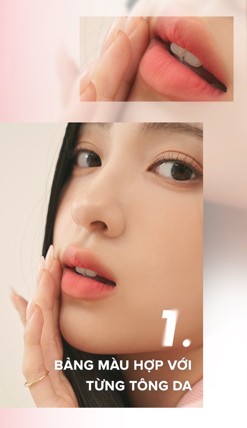 Chì Kẻ Viền Môi Nhung Lì, Lâu Trôi, Thiết Kế 2 Đầu Romand Lip Mate Pencil 0.5g