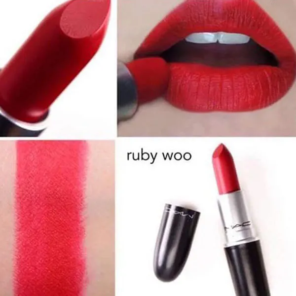 Son MAC Ruby Woo 707 - Sắc Đỏ Siêu Lì Cổ Điển - Son Môi - Vua Hàng Hiệu