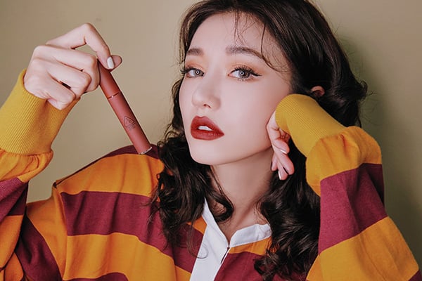 Son 3CE Velvet Lip Tint Taupe – Màu Đỏ Nâu 