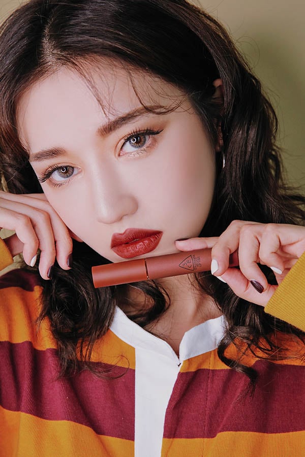 Son 3CE Velvet Lip Tint Taupe – Màu Đỏ Nâu 