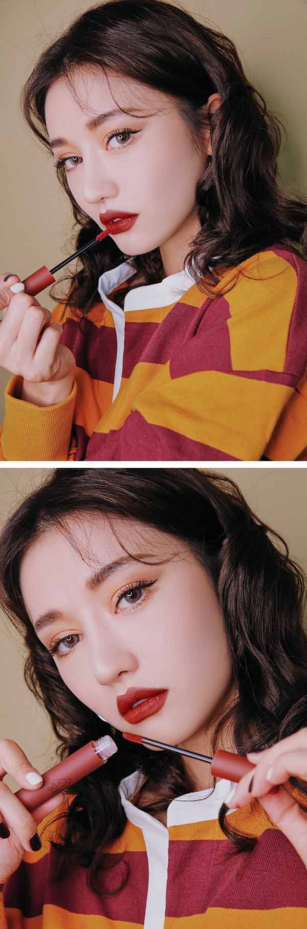 Son 3CE Velvet Lip Tint Taupe – Màu Đỏ Nâu 