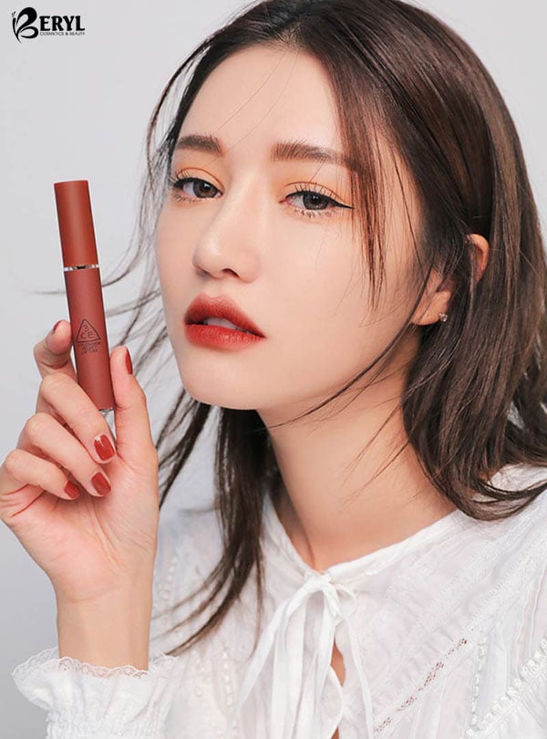 Son 3CE Velvet Lip Tint Taupe – Màu Đỏ Nâu 