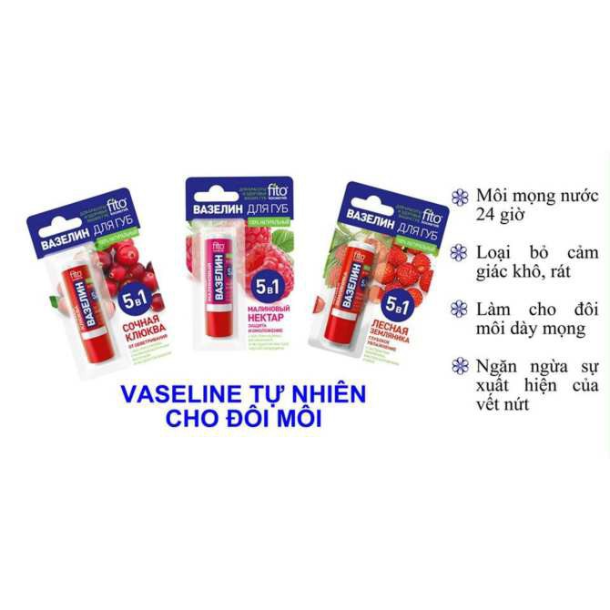 Son dưỡng 5b1 của Nga_son dưỡng fito dưỡng ẩm chống khô môi và nứt nẻ, bảo vệ môi